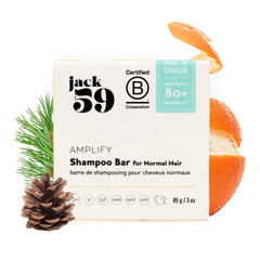 Jack59 shampoo bar for normal hair lifts volume in a closeup