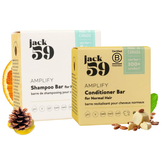 Jack59 shampoo bar pack delivers natural cleansing for normal hair with gentle lather