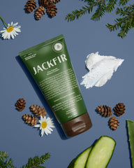 Jackfir Classic Shave Cream aloe-cucumber swatch highlighting soothing hydration.