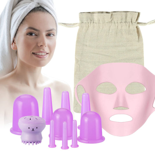 JADE KIT facial cupping set for gentle facial massage and skin toning.