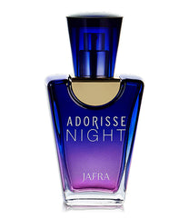 Jafra Adorisse Night bottle front view for evening fragrance; bold and refined.
