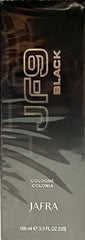 JAFRA JF9 Black bottle side view highlighting refined silhouette