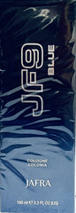 JAFRA JF9 Blue Cologne box packaging shown for gift-ready presentation.