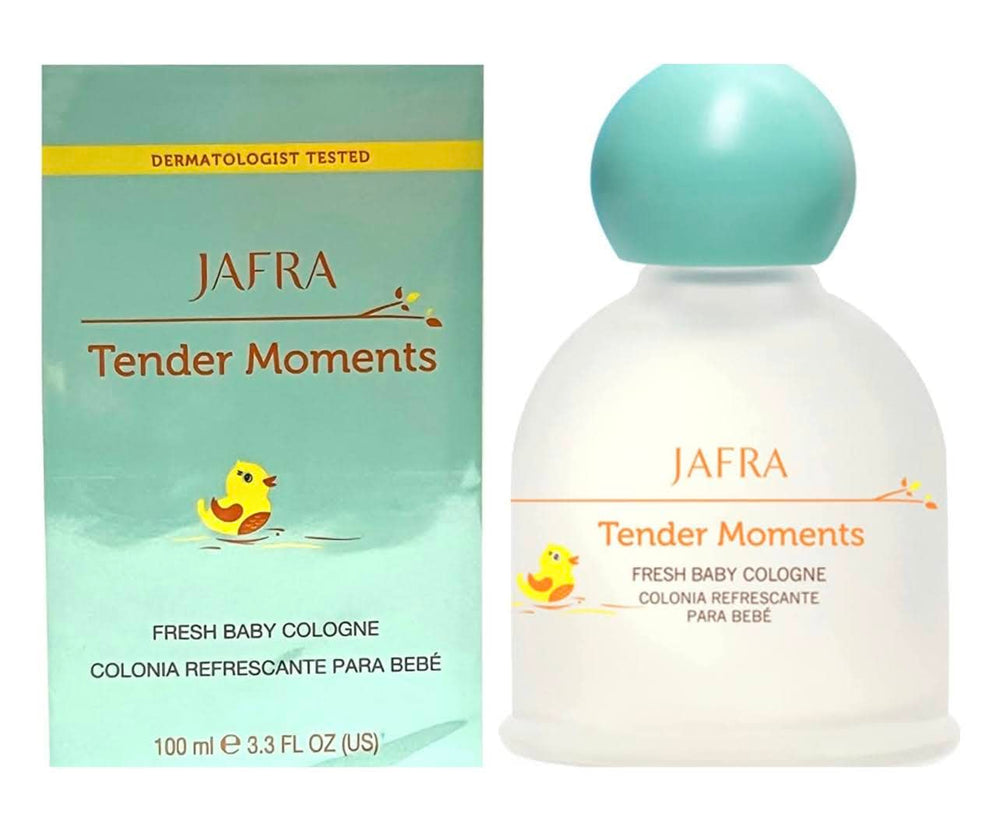 JAFRA Tender Moments Fresh Baby Cologne after-bath application provides light fragrance.