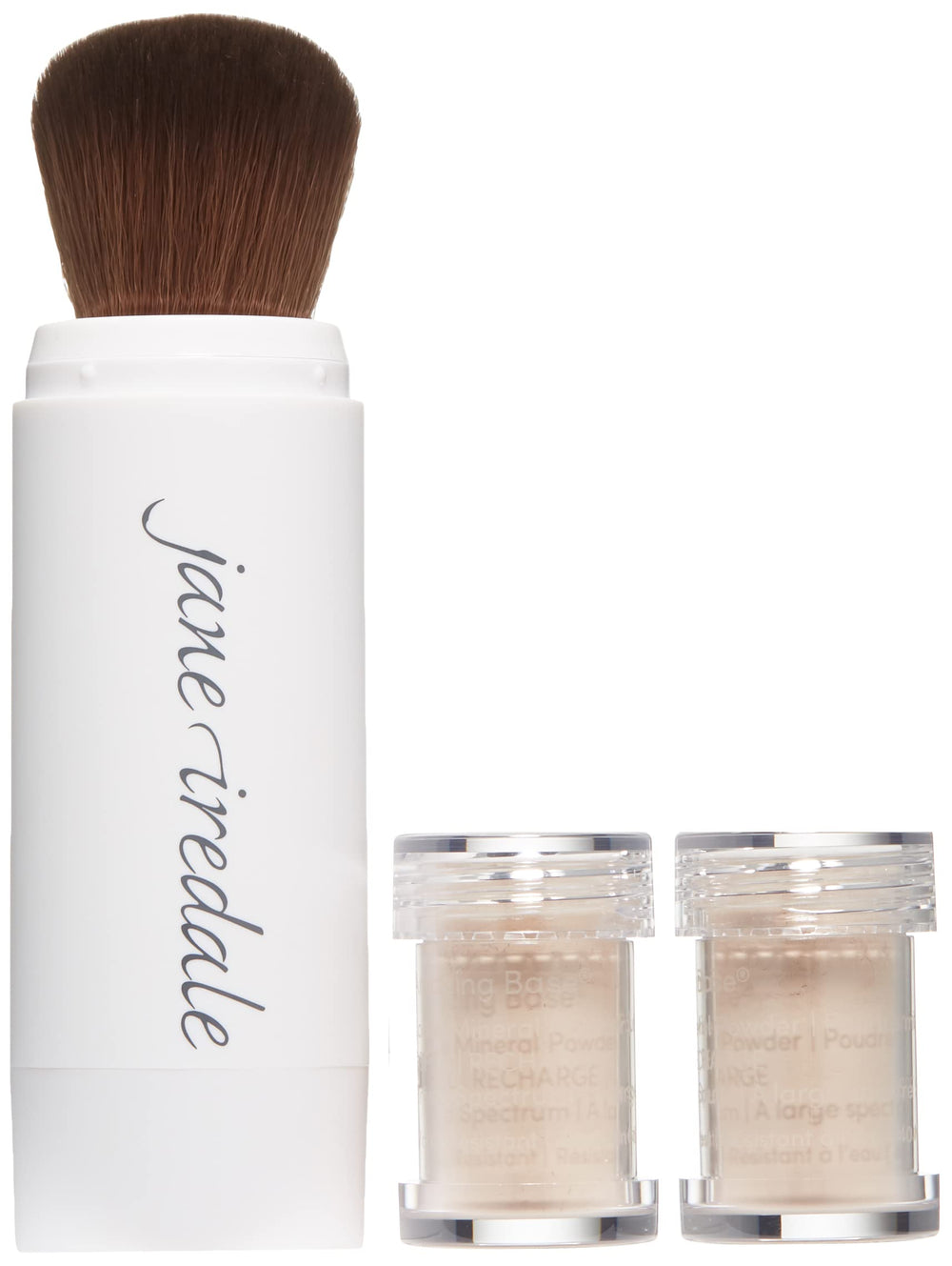 Flow-through brush design for quick, mess-free application