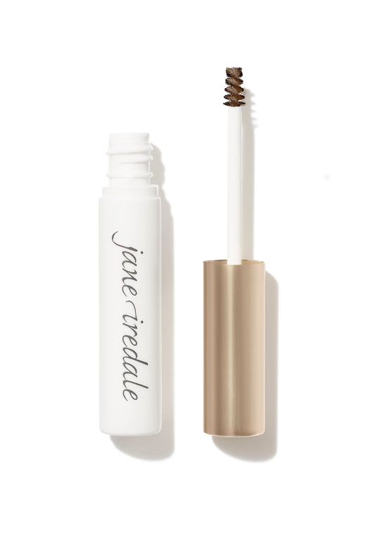 Jane Iredale PureBrow brow gel packaging shows compact, portable design for storage