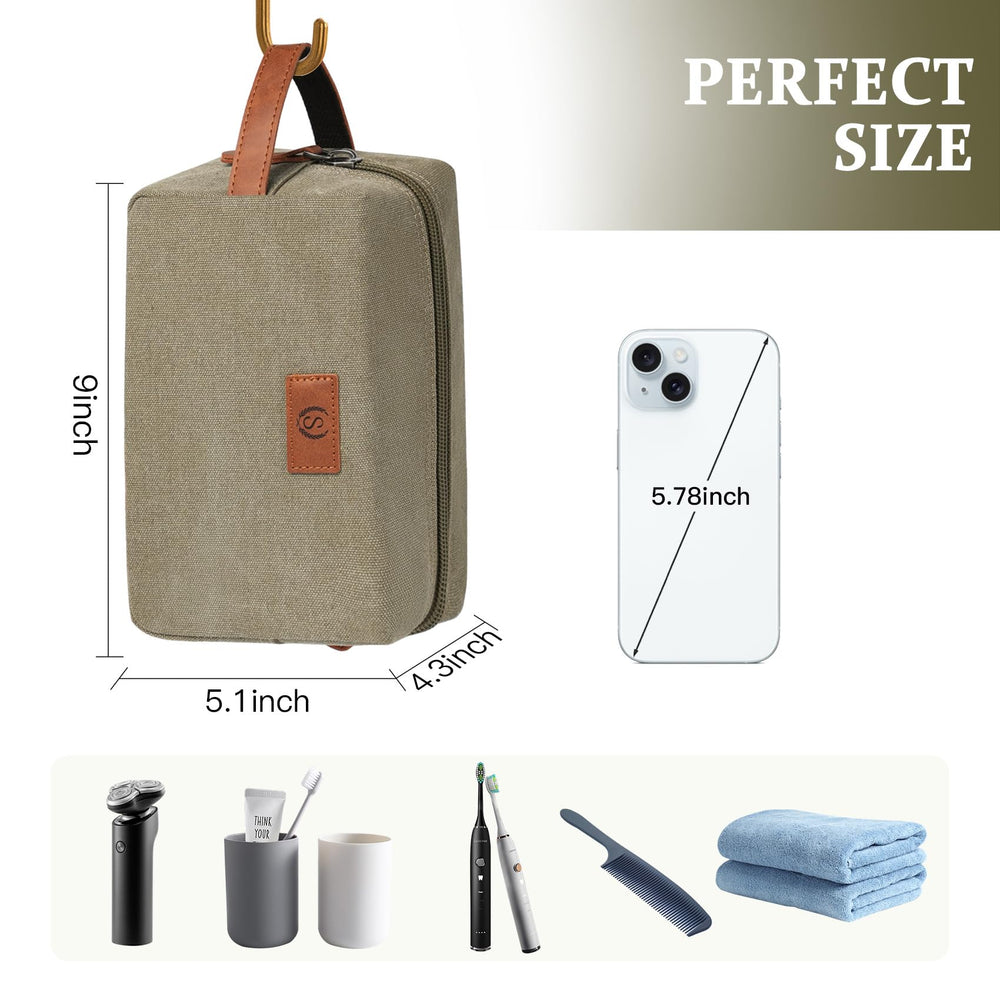 Janhavi large capacity compartments hold grooming and makeup essentials