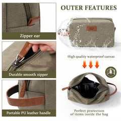 Janhavi waterproof lining protects toiletries and prevents leaks during trips