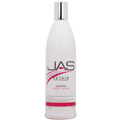 JAS Retain Post Treatment Shampoo bottle supports longer keratin life and frizz control.