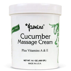 Jasmine Cucumber Massage Cream for face and body; deeply moisturizes and calms skin.