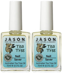 Jason Tea Tree Oil Nail Saver bottle pour supports nails and cuticles.