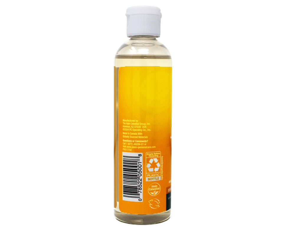 Jason Vitamin E Oil on dry skin illustrating soothing moisture and quick absorption