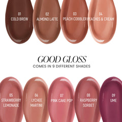 Jason Wu Good Gloss GG03 Peach Cobbler packaging detail highlights premium design.