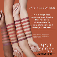 Jason Wu Hot Fluff eyeshadow, monochrome look adds subtle depth.