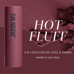 Jason Wu Hot Fluff Souffle lip application close-up with weightless matte finish.