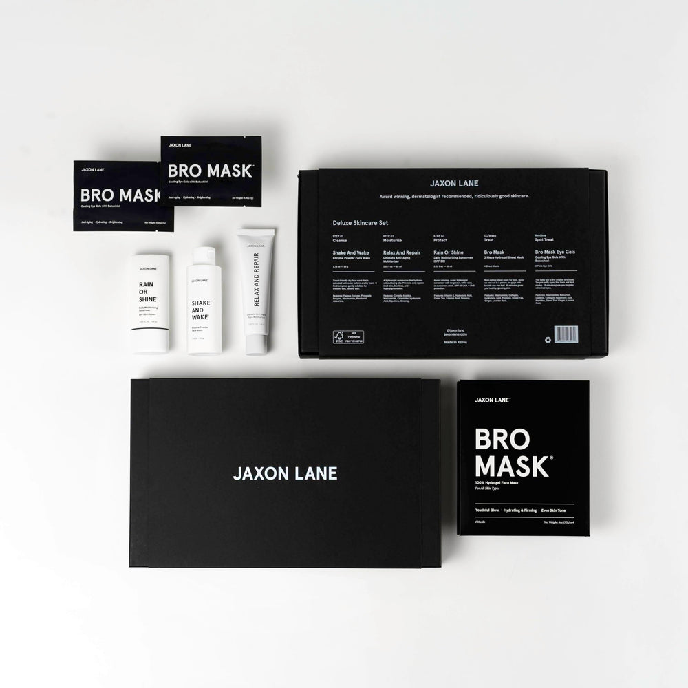 JAXON LANE Bro Mask sheet mask 4-pack delivers deep hydration and adhesion