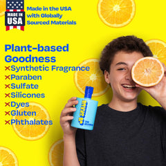 JB SKRUB Kids Shampoo lightweight finish prevents greasiness