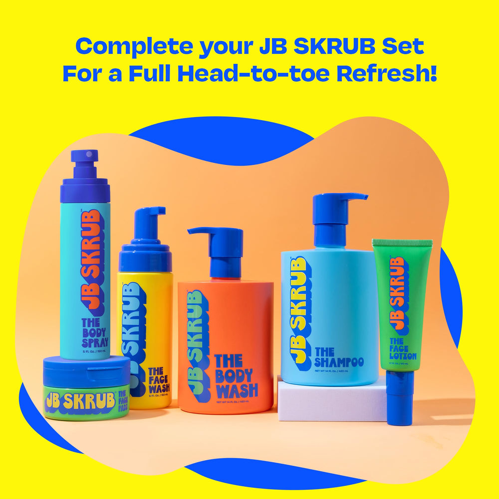 JB SKRUB Kids Shampoo for easy detangling after washing