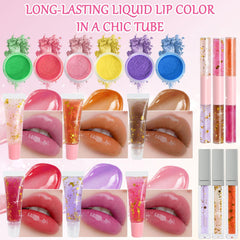 Jcoos double-ended lip gloss tubes enabling two shades on the go.