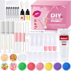 Jcoos lip gloss making kit packaging, ready for gifting and easy setup.