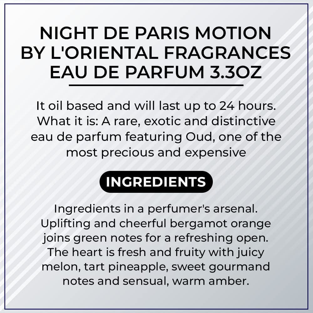 Jean Antoine Night De Paris Motion brand logo on packaging