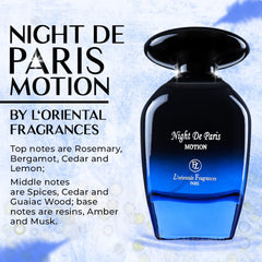 Closeup of woody notes in Jean Antoine Night De Paris Motion