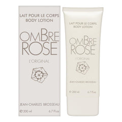 Jean-Charles Brosseau Ombre Rose body lotion bottle close-up for smooth moisturized skin.
