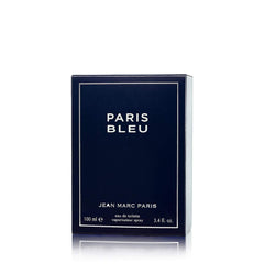Elegant box packaging of Paris Bleu Homme fragrance