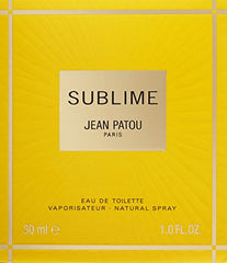 Jean Patou Sublime EDT cap close-up highlighting refined packaging for a premium fragrance experience