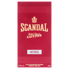 Textured Scandal Intense bottle with dark liquid and bold presence.