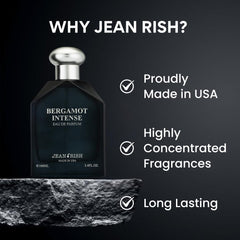 Jean Rish Bergamot Intense spray mist, instant refresh with lasting warmth.