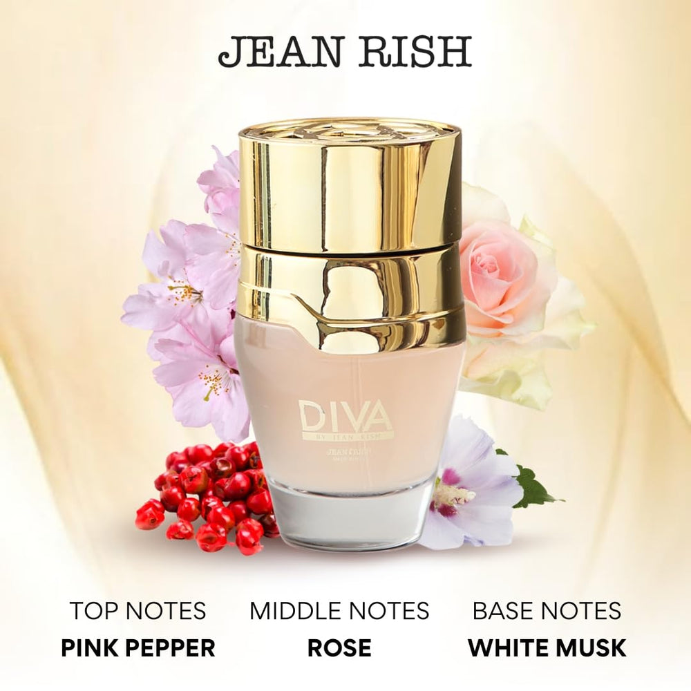 Jean Rish Diva packaging closeup highlights premium craftsmanship and gift-ready presentation