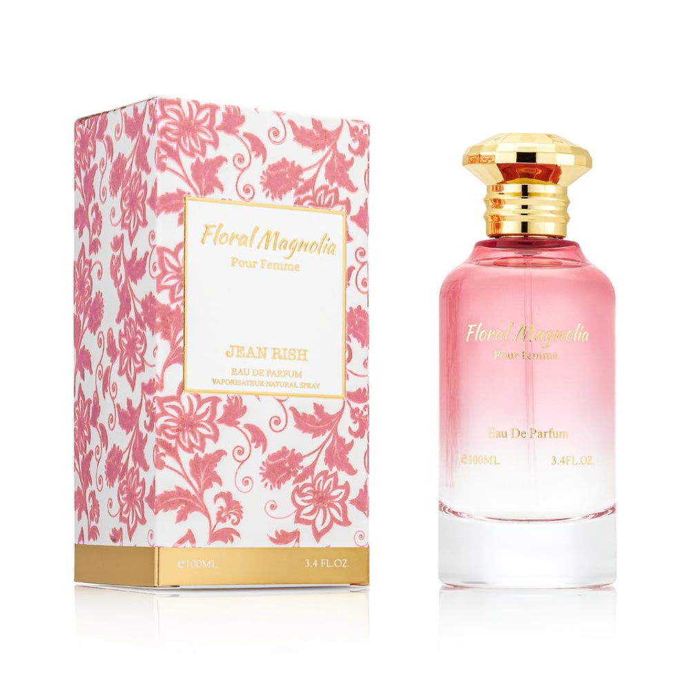 Jean Rish Floral Magnolia EDP bottle: long-lasting fragrance for daily elegance.