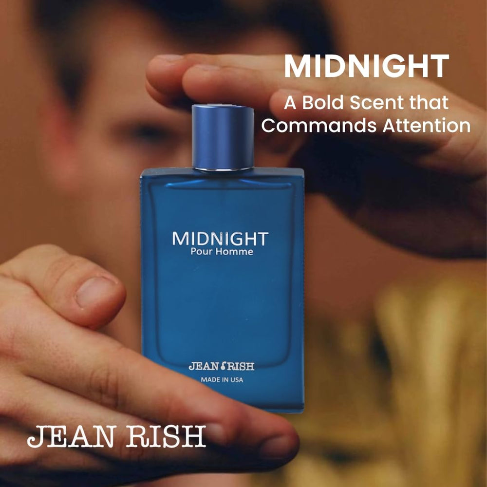 Jean Rish Midnight Pour Homme middle notes Lavender Rosemary Cypress for versatility