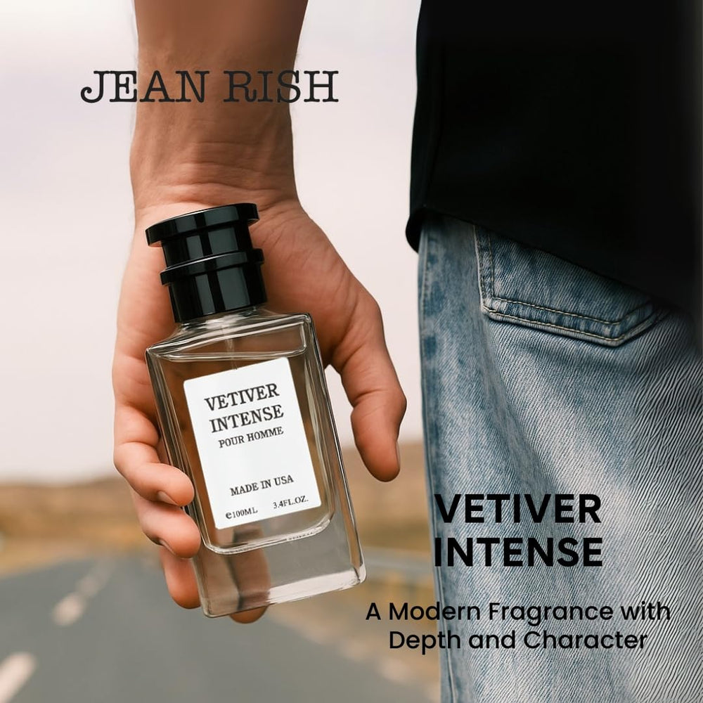 Jean Rish Vetiver Intense top notes visual, fresh opening