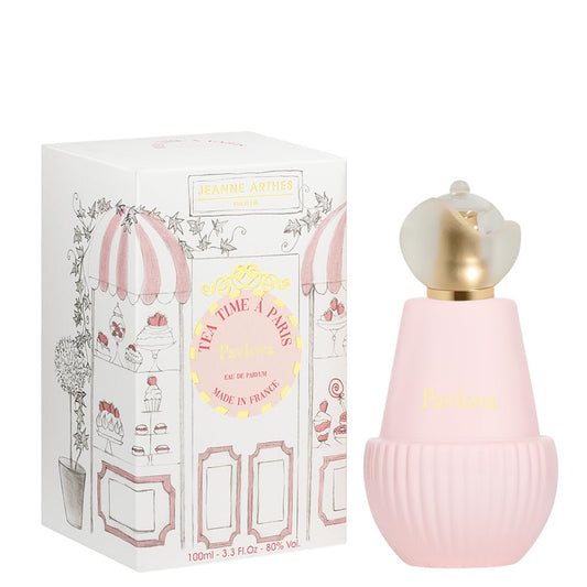 Jeanne Arthes Pavlova bottle front view for an all-day fruity floral scent