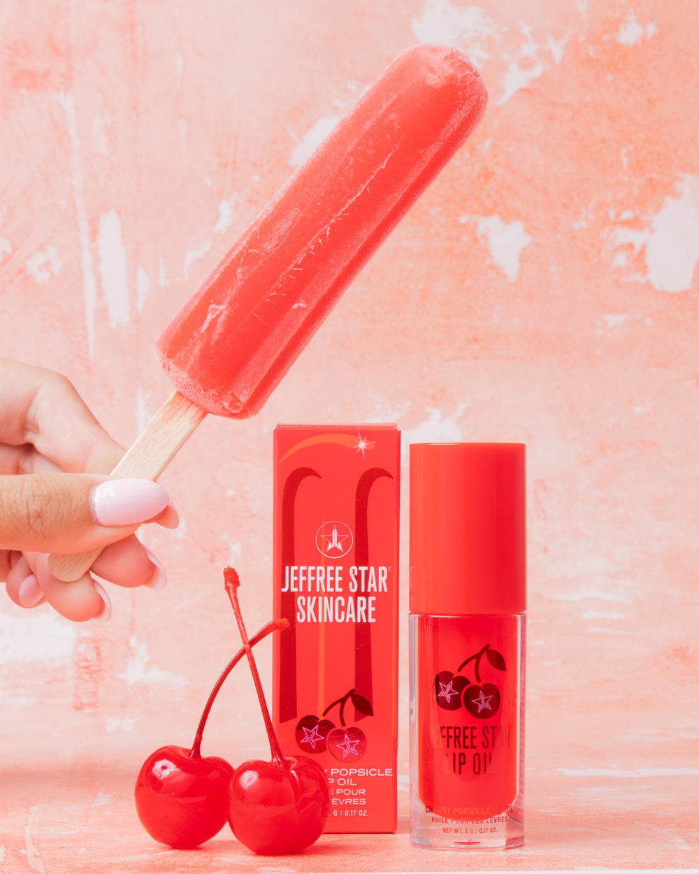 Jeffree Star Lip Oil Watermelon Wealth close-up for nourishing hydration.