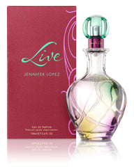 Jennifer Lopez Live bottle spray close-up showing precise application.