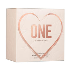Jennifer Lopez One blush glass bottle highlights the floral woody scent.