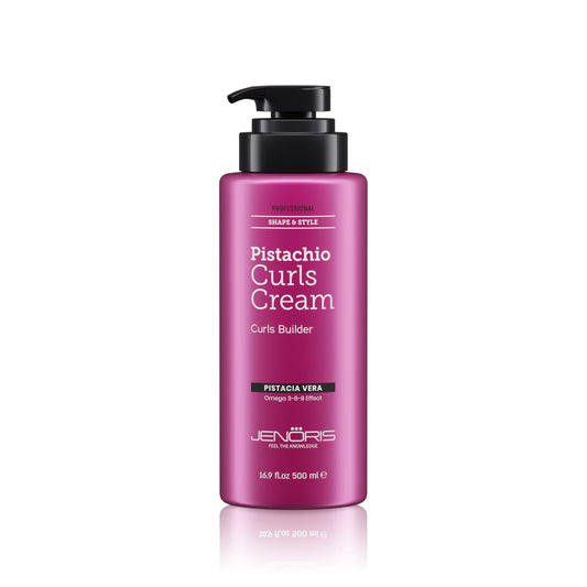 Jenoris Professional Curls Cream bottle for easy curl definition and frizz control.