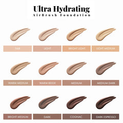 Jerome Alexander airbrush foundation sweat-proof performance in heat