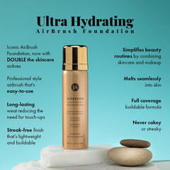 Jerome Alexander Airbrush Foundation skin swatch reveals smooth, even tone