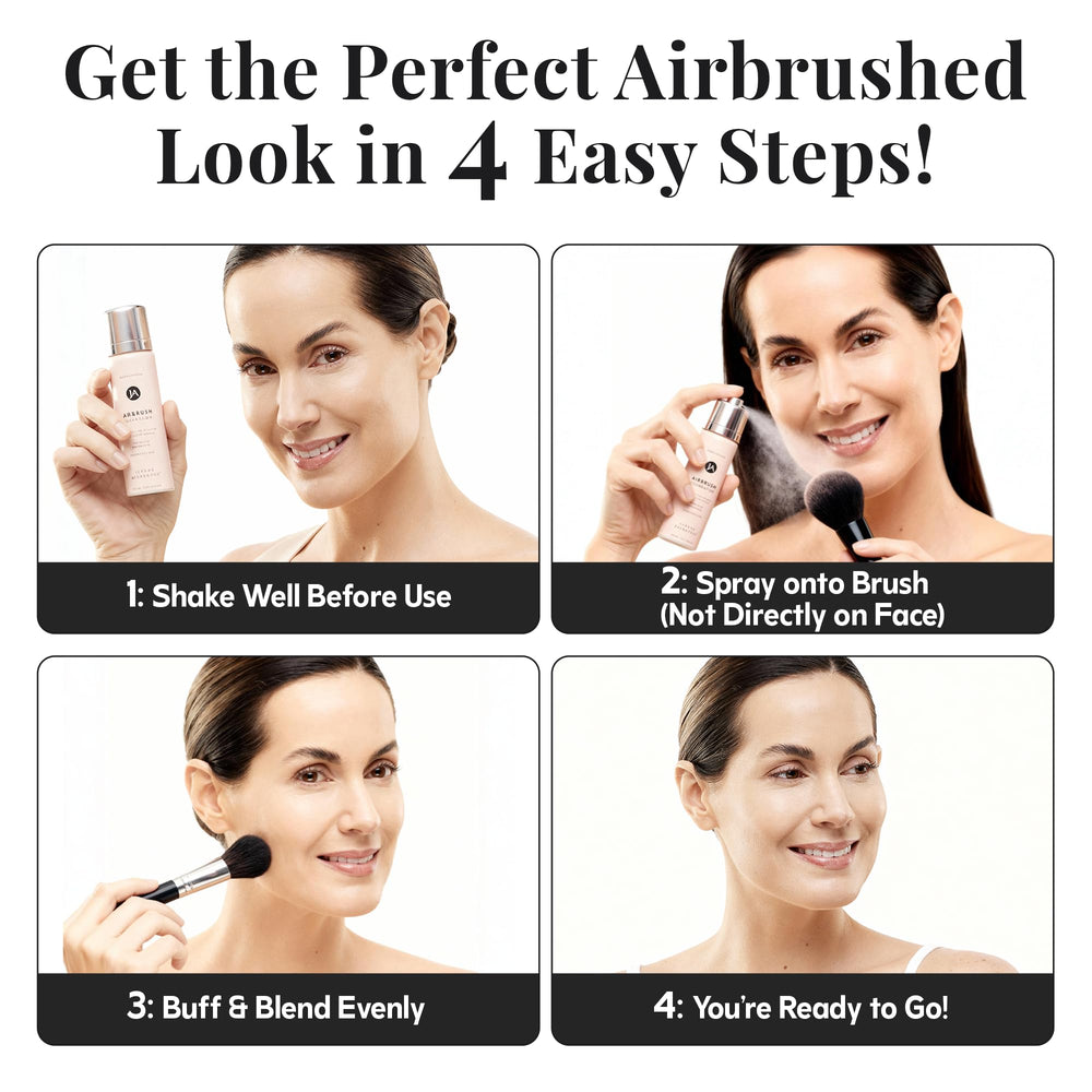 Jerome Alexander kabuki foundation brush for seamless, buildable application