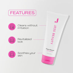 Jess Beauty Squalane Hyaluronic Acid cleanser provides intense hydration and nourishment.