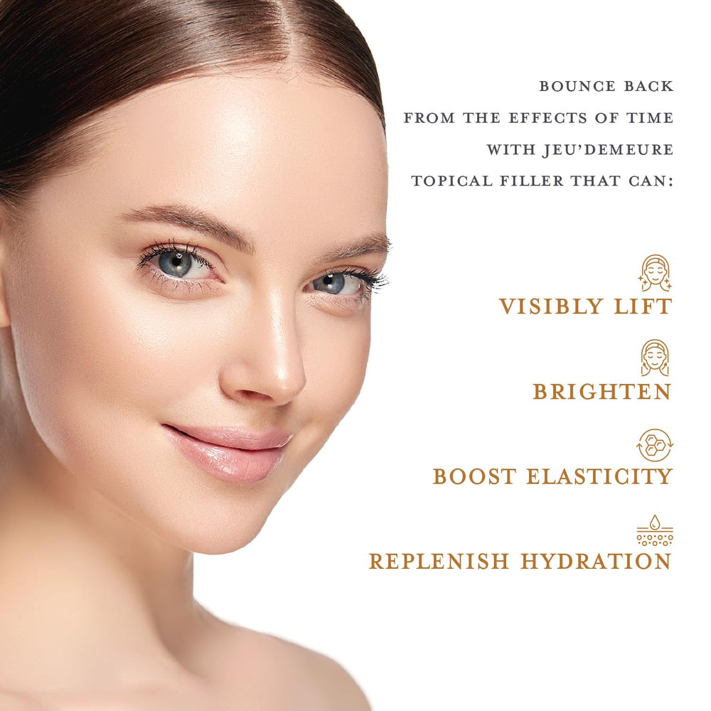 JEU'DEMEURE DermiShuttle hyaluronic acid supports deep hydration.