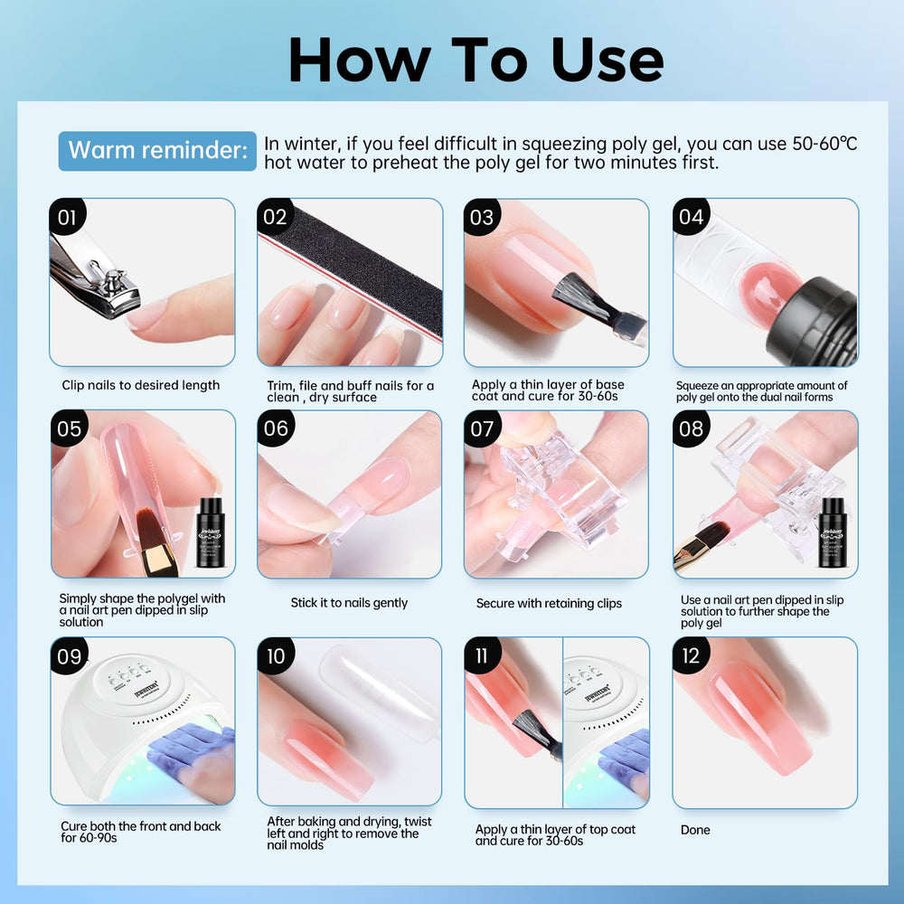 JEWHITENY all-in-one designs kit ready for at-home gel sessions