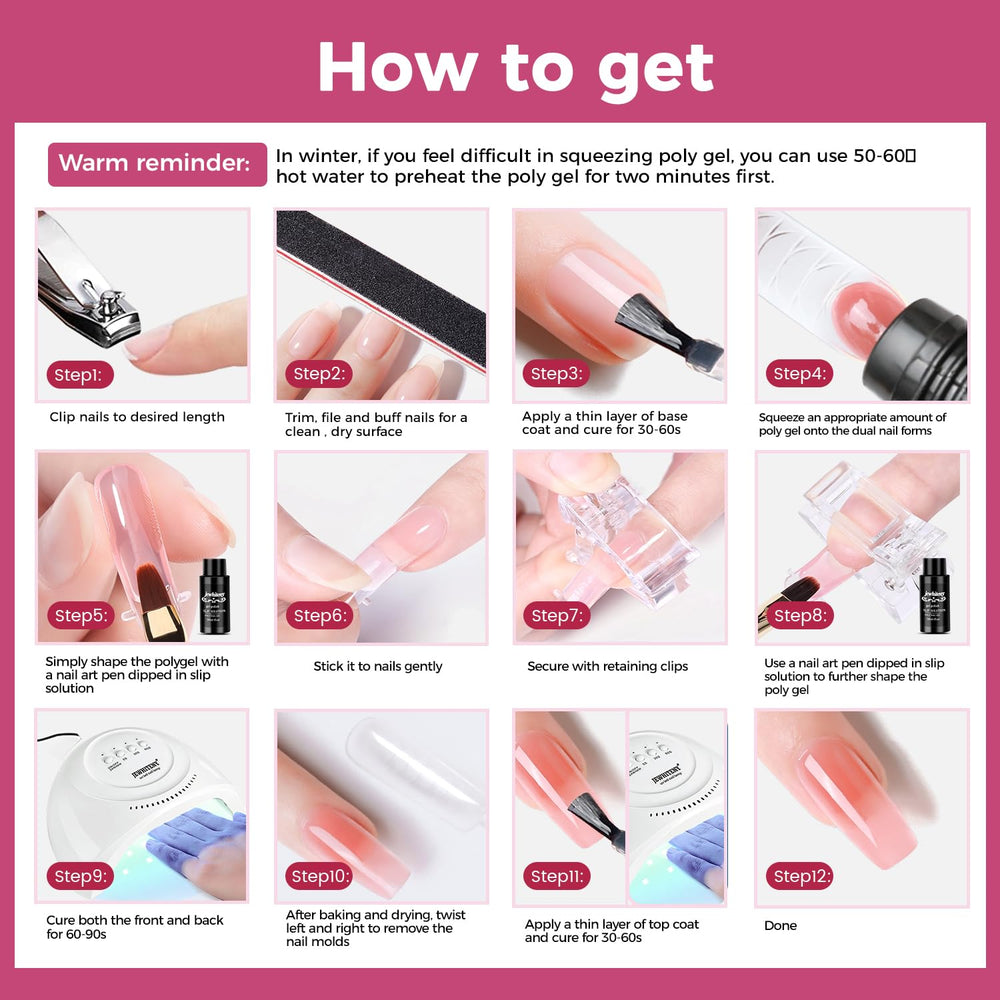 JEWHITENY fast-dry gel colors reduce waiting time during manicures.