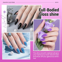 JEWHITENY matte top coat creates chic velvety textures
