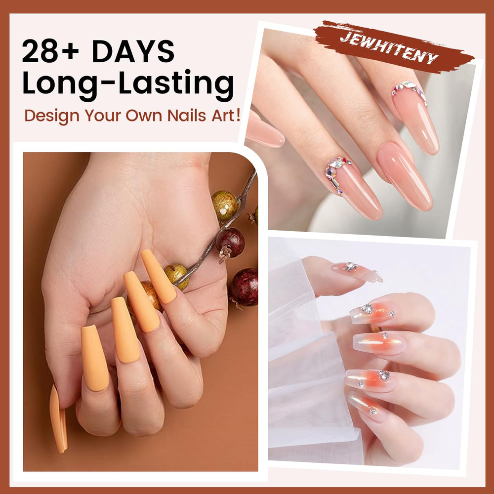 JEWHITENY nail art tools set for creative gel designs.