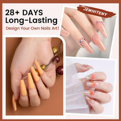 JEWHITENY nail art tools set for creative gel designs.